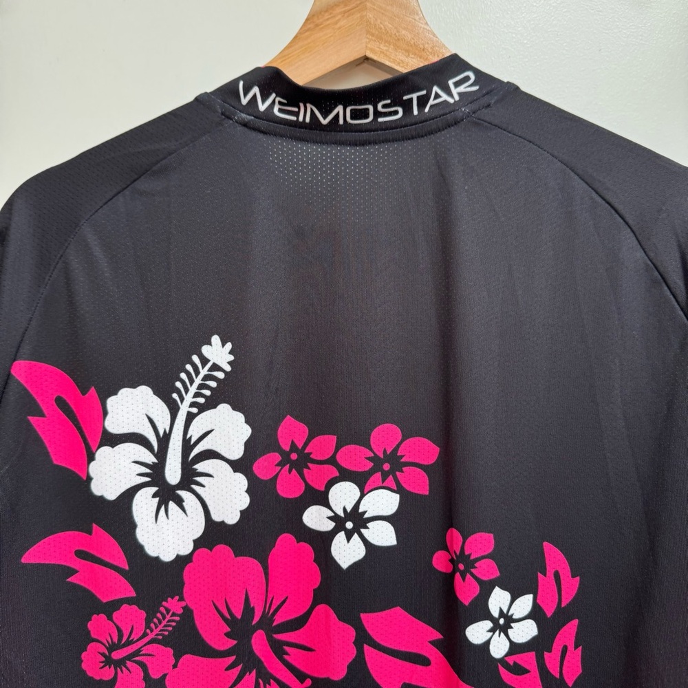 Weimostar Bicycle Jersey Floral Zip Up Top - Picture 7 of 12